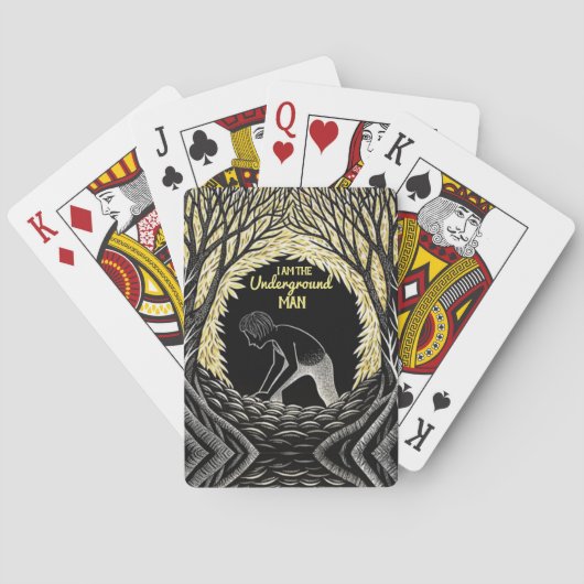 Fjodor Dostojevski Het Ondergrondse Man Pokerkaarten (Achterkant)