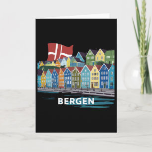 Fjord Bergen Noorwegen Kostuum Fjorden Van Noorweg Kaart