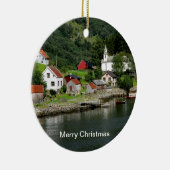 Fjord-kerstversiering Keramisch Ornament (Rechts)
