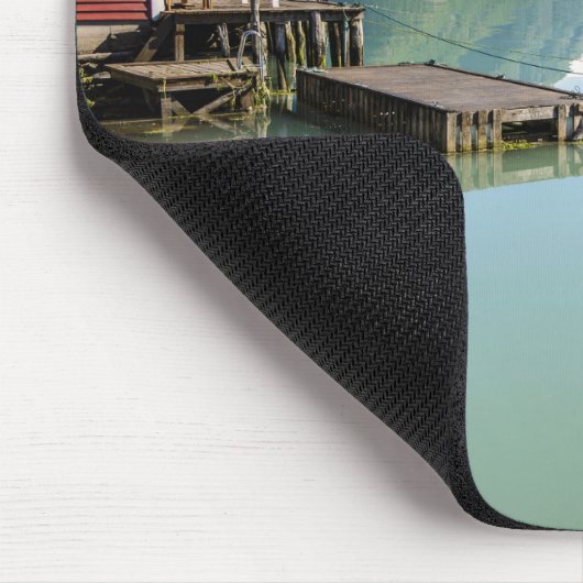 Fjord-landschap in Noorse mousepad Muismat (Hoek)