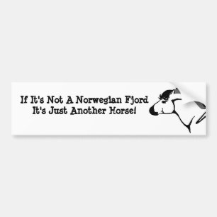 Fjord paard bumpersticker