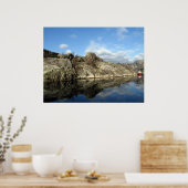 Fjord Reflecties 1 Poster (Keuken)