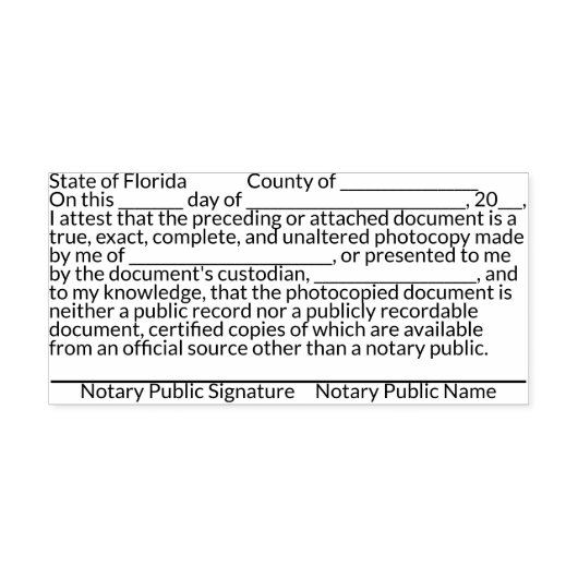 FL Copy-certificeringsstempel Zelfinktende Stempel (Design)