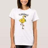 Fla-mango Grappige Flamingo Pun T-shirt (Voorkant)