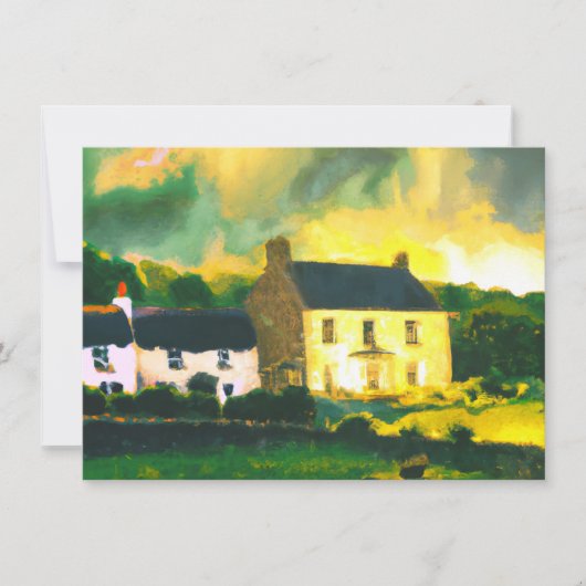 Flache Feiertagskarte Feestdagenkaart (Voorkant)