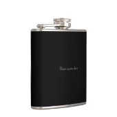 Flacon à boire enveloppé de vinyle noir (Droite)