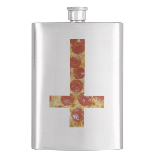 Flacon à l'envers de biens de croix de pizza (devant)