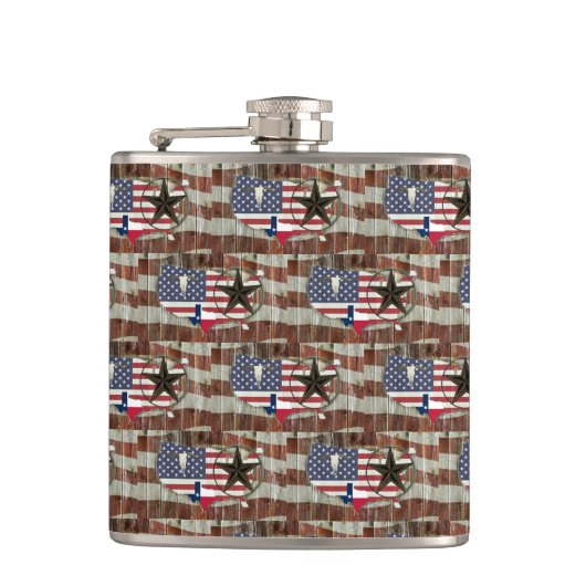 Flacon à longue corne rustique Texas Lone Star Tex (Devant)