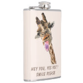 Flacon amusant avec Giraffe Jouer Smile Texte pers (Droite)