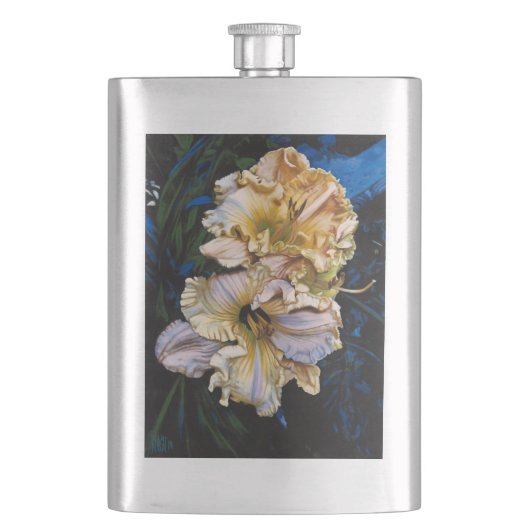 Flacon argenté de "duo" (devant)