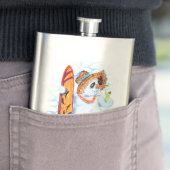 Flacon avec boisson Summer Snowman Cocktail (En situation)