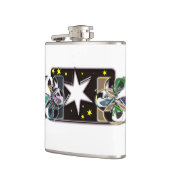 Flacon blanc étamé en vinyle (Gauche)