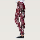 Flacon blanc marron motif leggings de Noël (Gauche)