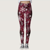 Flacon blanc marron motif leggings de Noël (Devant)