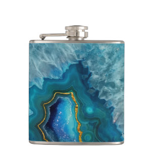 Flacon bleu d'agate
