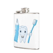 Flacon Bouteille Dentaire Et Brosse à Dents (Gauche)