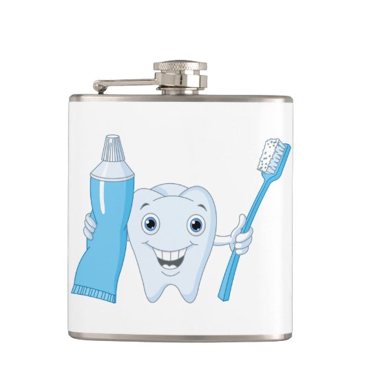 Flacon Bouteille Dentaire Et Brosse à Dents (Devant)