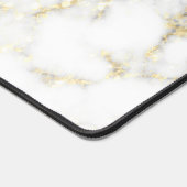 Flacon brillant en marbre noir et blanc Monogramme (Coin)