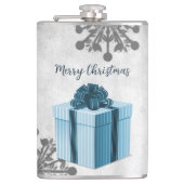 Flacon cadeau de Noël bleu (Devant)