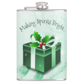 Flacon cadeau de Noël vert (Devant)