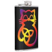 Flacon chat celtique Trinity Knot (Droite)