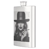 Flacon classique avec AI design femme avec bowler (Gauche)