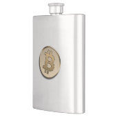 Flacon Classique Bitcoin Doré (Gauche)