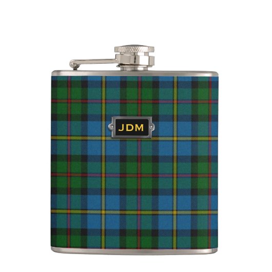 Flacon classique de plaid de tartan de Monogramed (Devant)