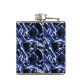 Flacon crâne bleu chromé électrique (Dos)