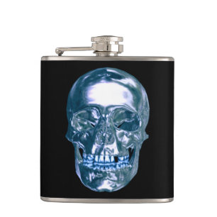 Flacon crâne Chrome bleu