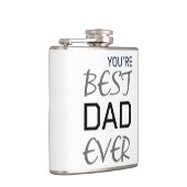 Flacon customisé Meilleur papa Jamais Typographie (Droite)