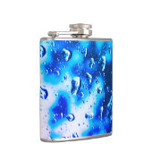 Flacon dans des teintes bleues dégradées de goutte (Droite)