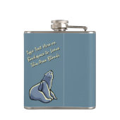 Flacon d'art de l'ours personnalisé Flacon de bois (Dos)