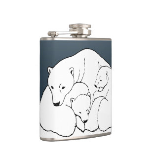 Flacon d'art de l'ours Polaire personnalisé Flacon