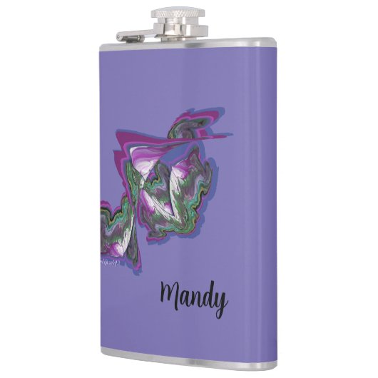 Flacon d'art mixte Abstrait en vinyle (Gauche)