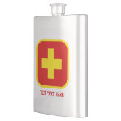 Flacon de boisson d'urgence avec texte personnalis (Gauche)