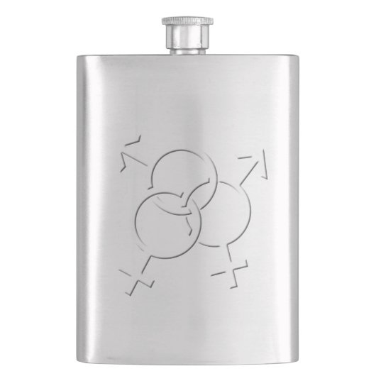 Flacon de boisson gay pride LGBT Love Flacs Cadeau (devant)