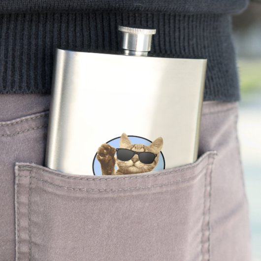 Flacon de chat cool (En situation)