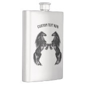 Flacon de Chevaux sauvages noirs droits - Votre te (Droite)