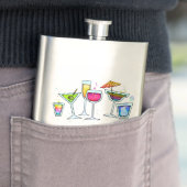 FLACON DE COCKTAIL - VERRES DE COCKTAIL (En situation)