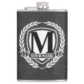 Flacon de conception de monogramme Laurel (Devant)