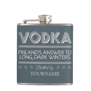 Flacon de couleur personnalisé VODKA