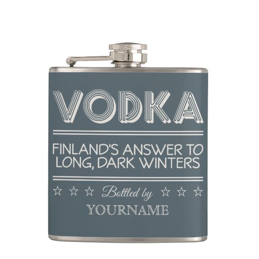 Flacon de couleur personnalisé VODKA (Devant)