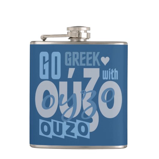 Flacon de coutume d'OUZO (Devant)