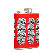 Flacon de crâne noir blanc rouge à éclaboussures (Droite)