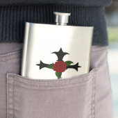 Flacon de croix tribale noire (En situation)