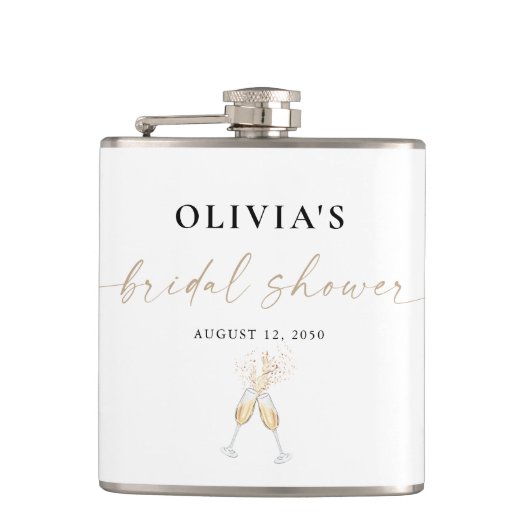 Flacon de douche de mariage moderne (Devant)