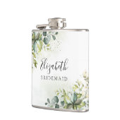 Flacon de douche de mariée verdure (Gauche)