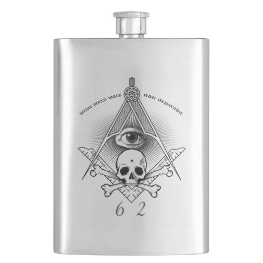 Flacon de franc-maçon de Hiram Abiff (devant)