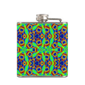 flacon de hanche aux étoiles vertes (Dos)